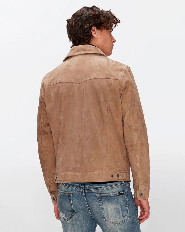 Suede Western Jacket in Bamboo | 7 For All Mankind