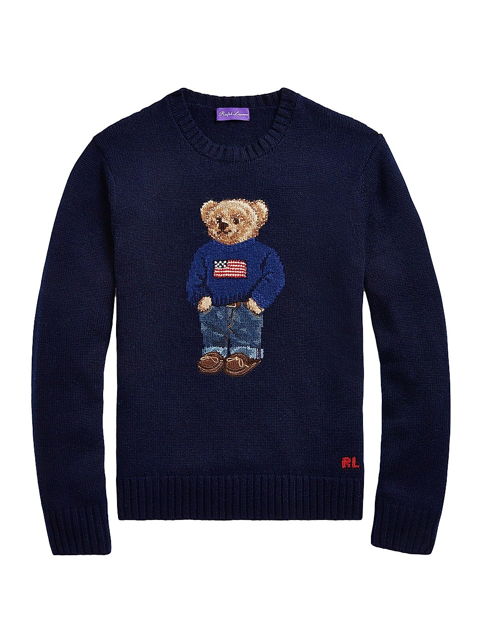 Cashmere Flag Bear Sweater | Saks Fifth Avenue