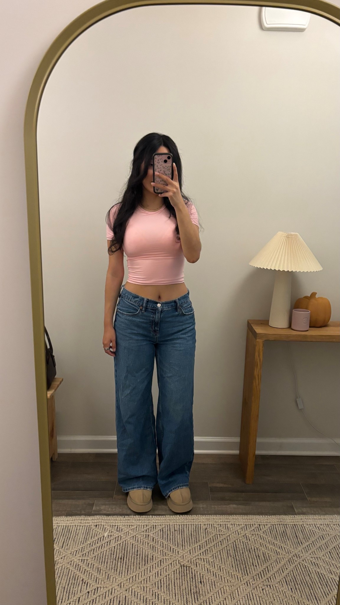 Aerie smoothez tshirt (s)
AE low rise ultra wide leg jeans (00 regular)

#LTKSaleAlert #LTKPetite