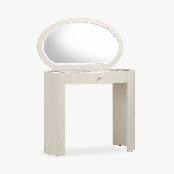 Oval Small Space Vanity Desk (34") | Pottery Barn Teen