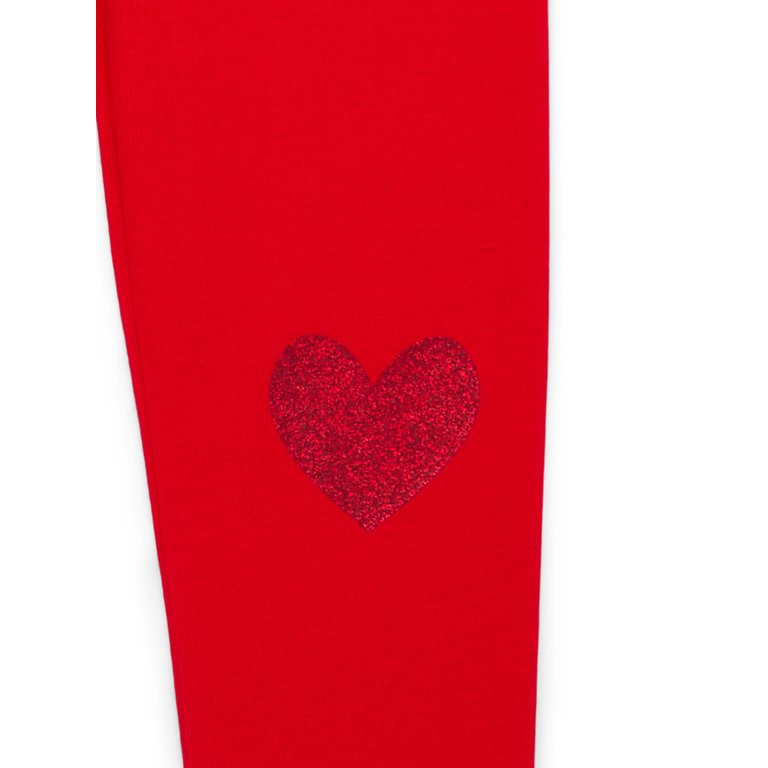 Way To Celebrate Toddler Girl Valentine's Day Heart Leggings, Sizes 12M-5T | Walmart (US)