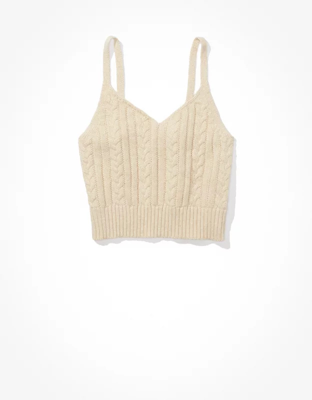 AE Cable Knit Bralette | American Eagle Outfitters (US & CA)