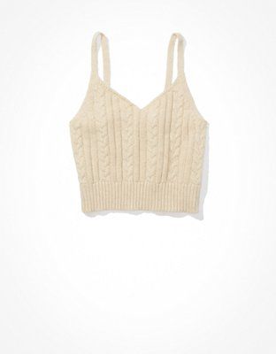 AE Cable Knit Bralette | American Eagle Outfitters (US & CA)