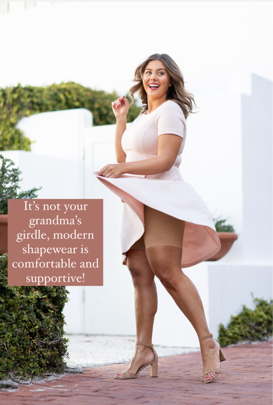 Smoothing shorts for anti-chaffe and tummy control. Wearing size 1X in shorts & sharing similar style dresses. Use CARALYN20 at Spanx. 

#LTKMidsize #LTKStyleTip