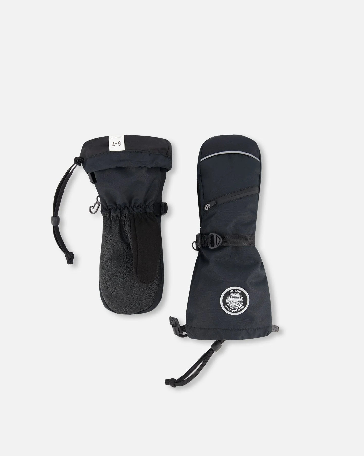 Winter Mittens Teknik Black - Deux par Deux | Deux par Deux Childrens Designer Clothing