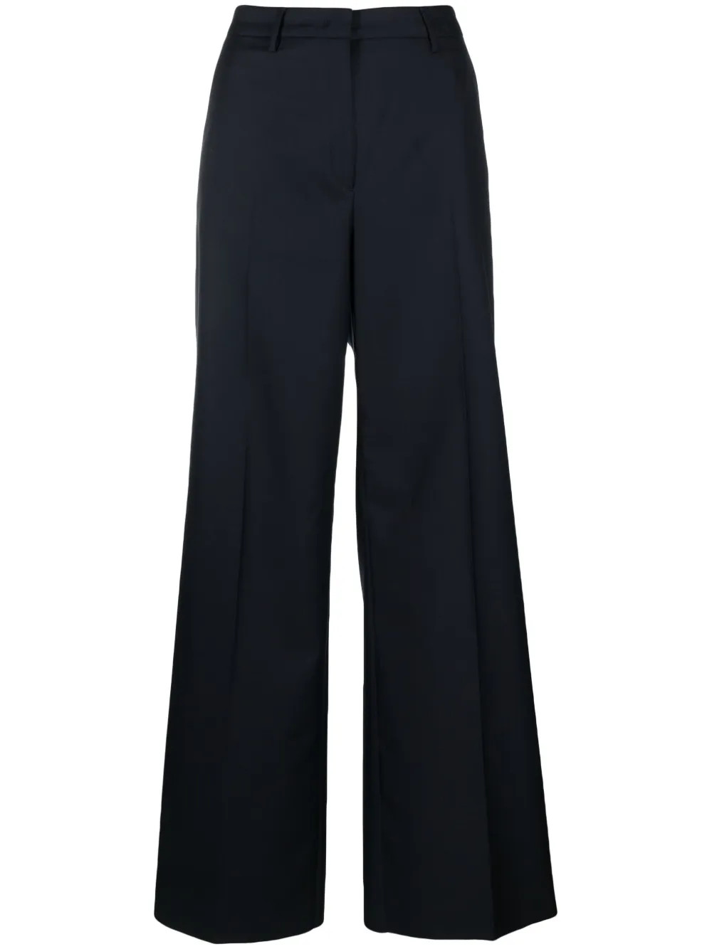 Boglioli Virgin Wool Palazzo Trousers - Farfetch | Farfetch Global