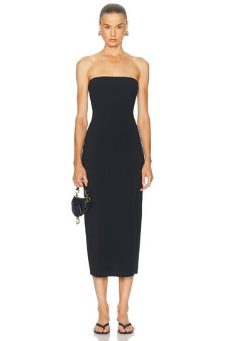 EAVES Bo Tube Maxi Dress in Black | FWRD 