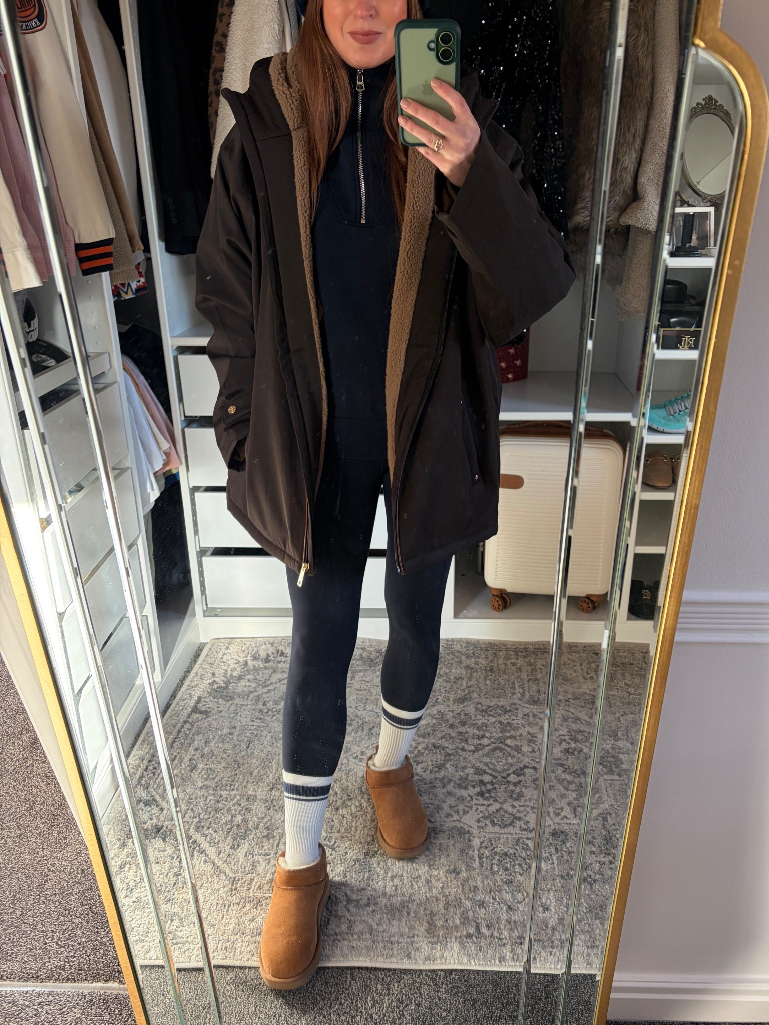 Navy, Tan and Chocolate Winter Outfit Idea perfect for Winter Walks 💙🤎 The Amazon leggings are in the shade True Navy, waterproof coat, varley, Holland cooper 

#LTKwinter #LTKstyletip #LTKuk