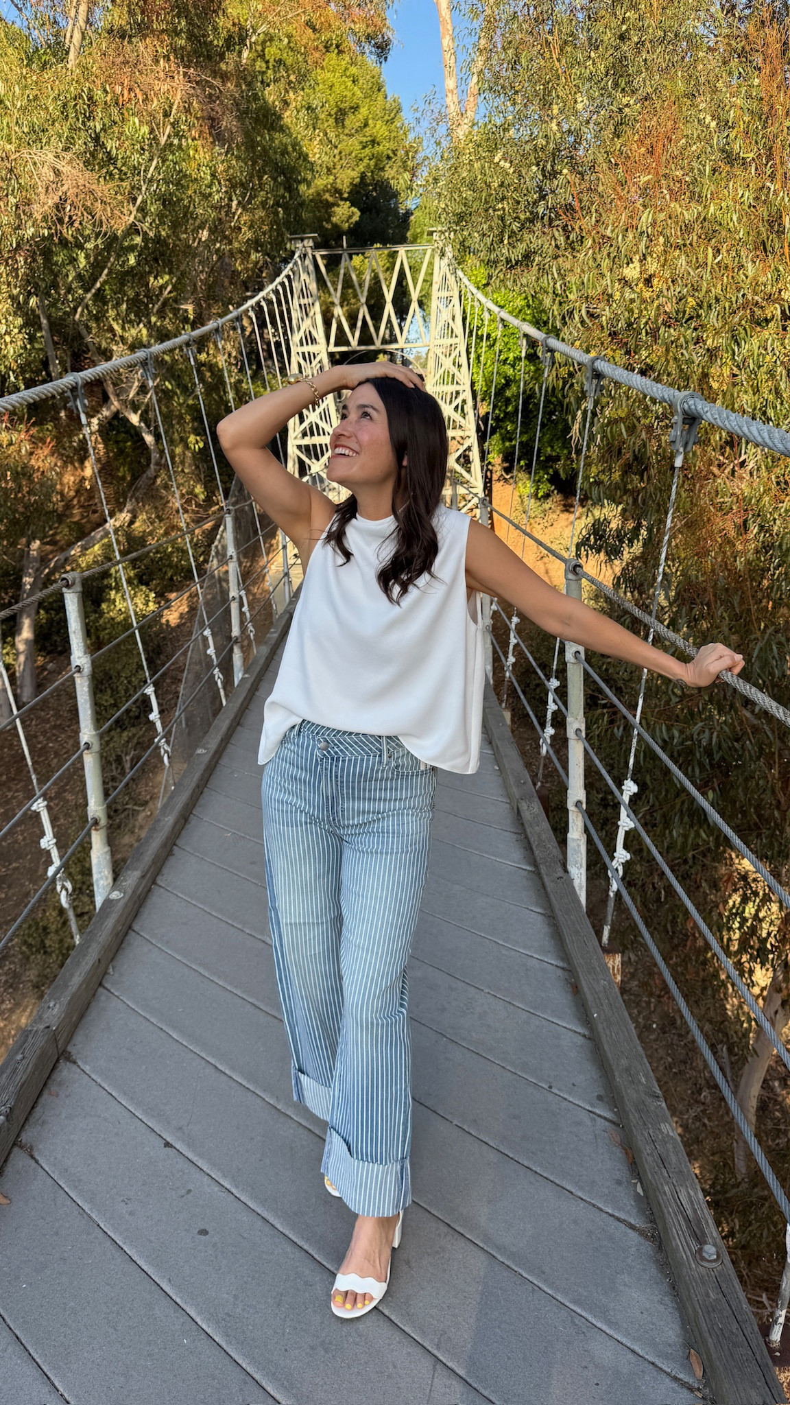 Most comfortable jeans!! Pair them with white, navy, red, yellow, graphic tees, muted tones and more. Jeans run true to size but if you’re in between sizes, order a size down. 
@bloomingdales #bloomingdales #ad

#LTKSeasonal #LTKFindsUnder100 #LTKOver40