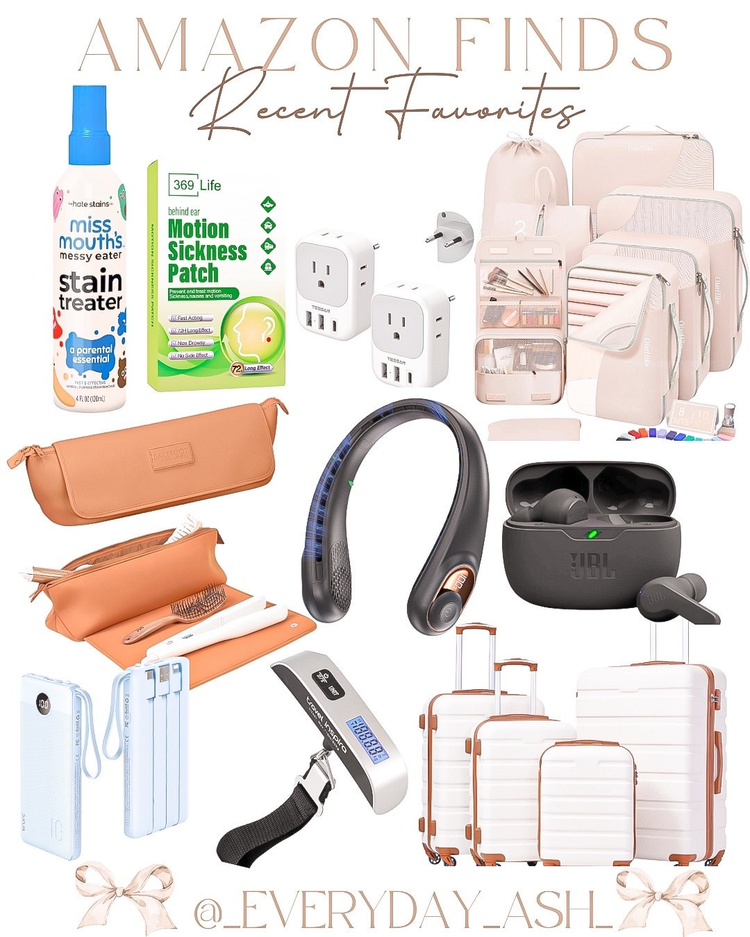 AMAZON PRIME DEAL DAYS 🎉🎉

Amazon home finds, Amazon travel finds, travel must haves, stain remover spray, motion sickness patch, neck fan, Europe travel plug, travel bags, hot tools storage, JBL earbuds, portable phone charger, luggage, luggage scale , packing cubes 

#LTKTravel #LTKSaleAlert #LTKFamily