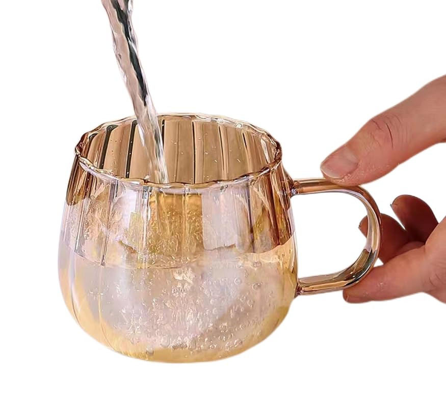 Glass Mug, Coffee Cup, Suitable for Tea, Juice, Milk and Drinks, Pumpkin Cup, 350ml, Set of 1（A... | Amazon (US)