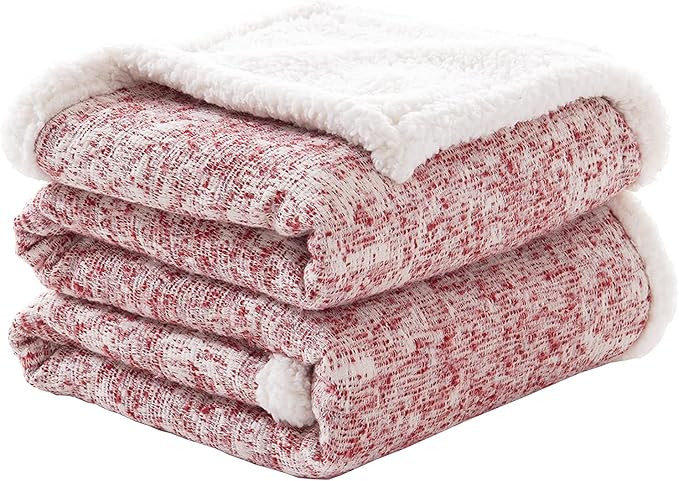 SE SOFTEXLY Throw Blanket , Sherpa Reversible Throw Blanket for Couch, Fuzzy Plush Fluffy Soft Bl... | Amazon (US)