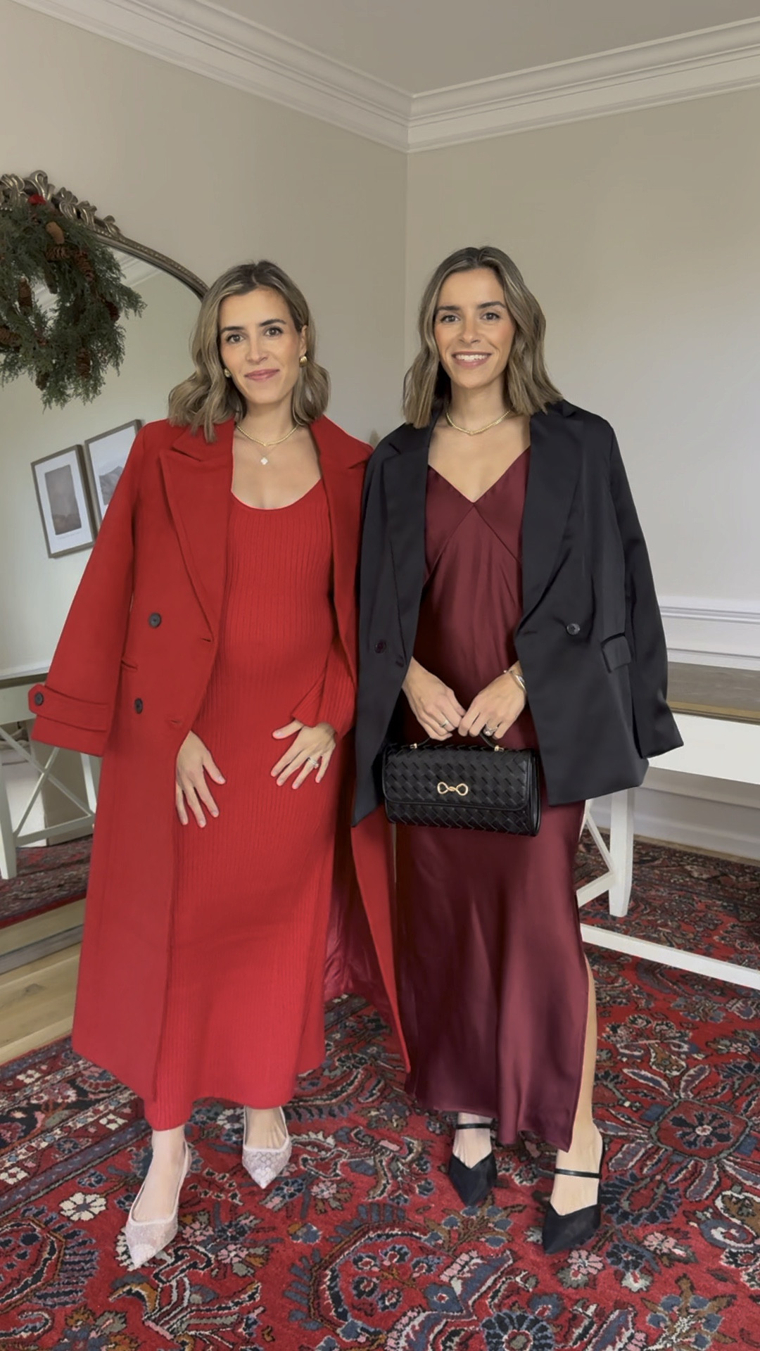 30% off holiday looks 
Size small sweater dress
Size XS satin dress 

#LTKBump #LTKHoliday #LTKStyleTip