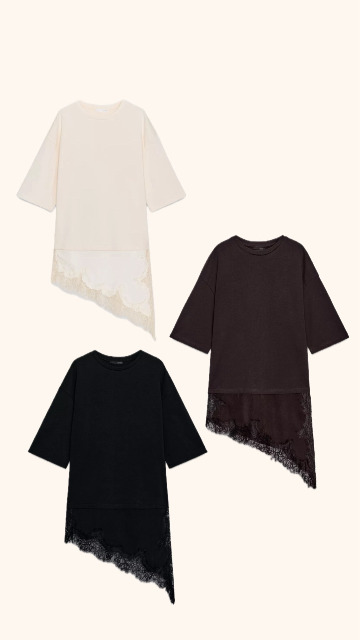 Lace detail t shirt! New in Zara 🤎✨

#LTKeurope #LTKwinter #LTKuk