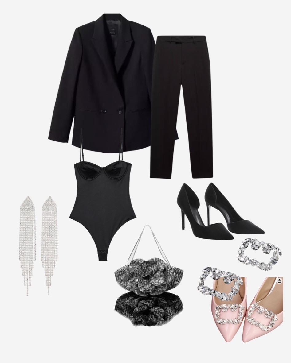Idée look de fêtes à partir d’un costume noir 

LTKFestiveSaleFR #LTKstyletip #LTKHoliday