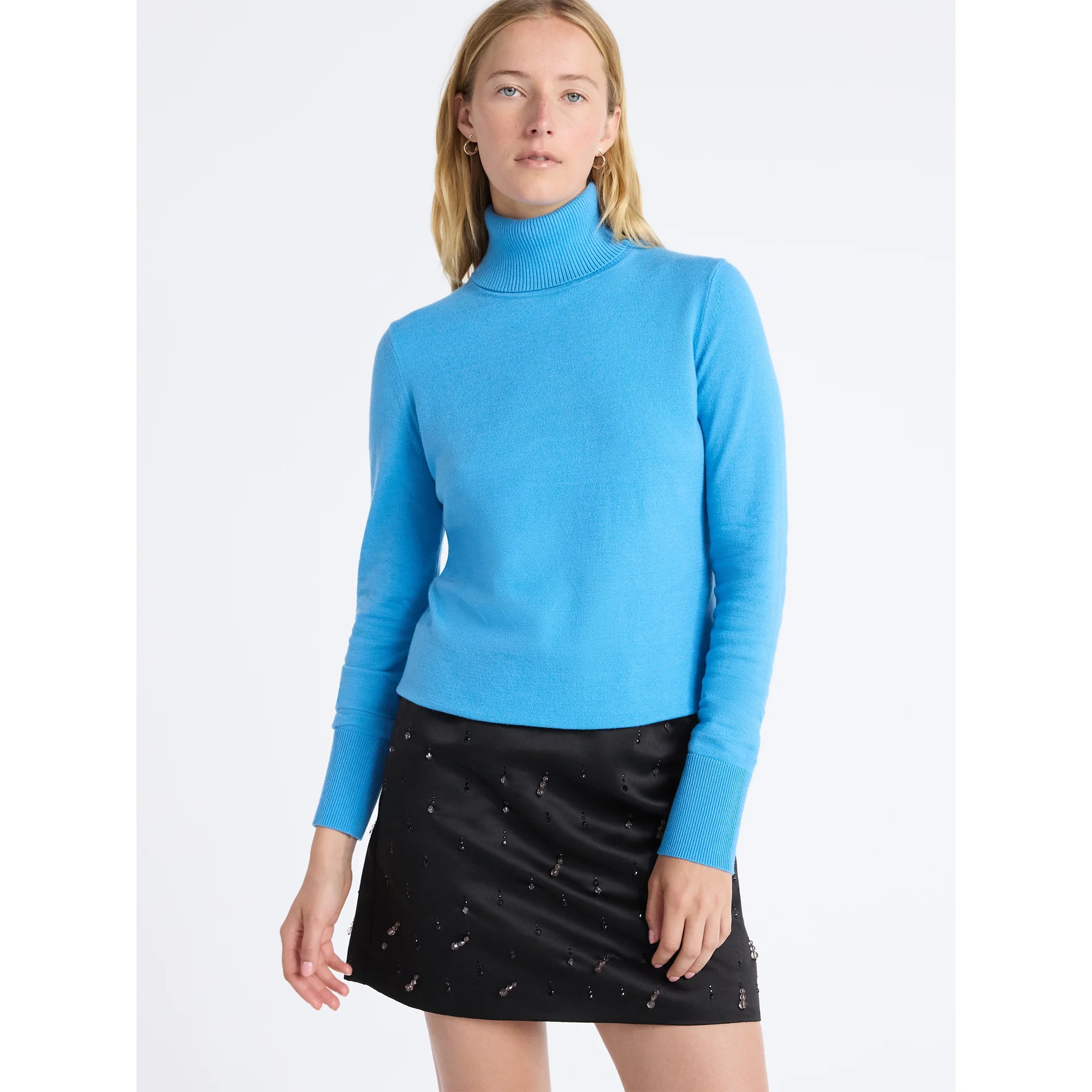 Free Assembly Women's Cozy Yarn Turtleneck Sweater with Long Sleeves, Sizes XS-XXL | Walmart (US)