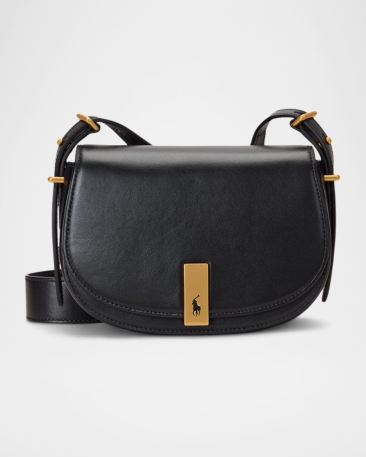 Polo ID Mini Calfskin Saddle Bag | Neiman Marcus