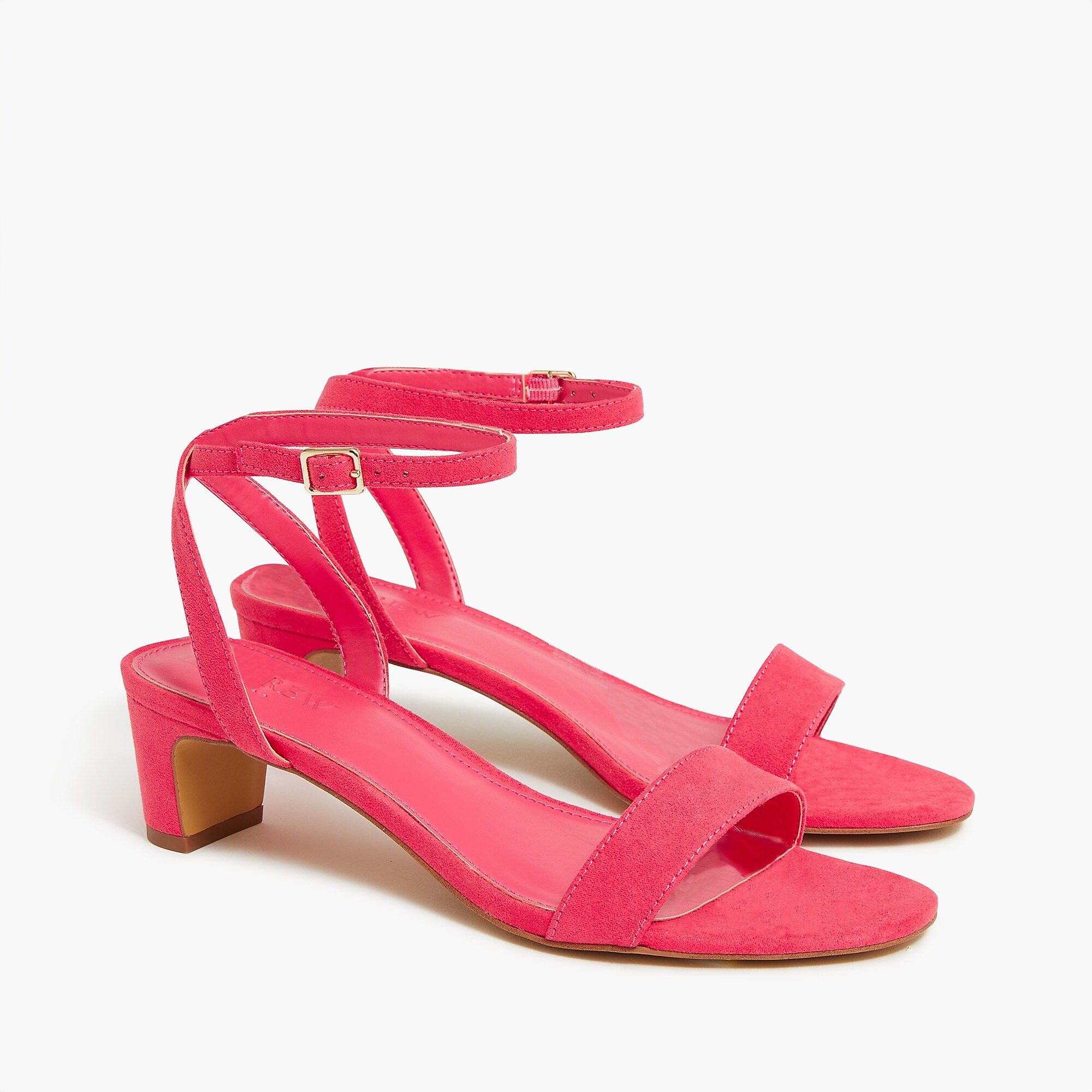 Sueded strappy-heel sandals | J.Crew Factory