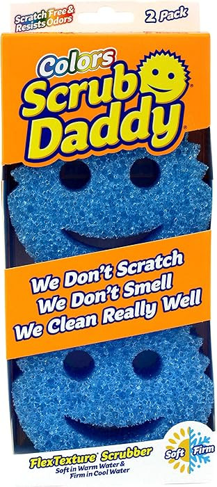 Scrub Daddy Colors Kitchen Sponges, Dish Sponges for Washing Up, Texture Changing Washing Up Spon... | Amazon (US)