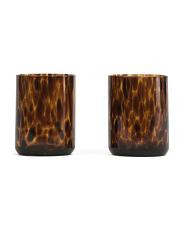 2pk Tortoise Double Old Fashion Glasses | TJ Maxx