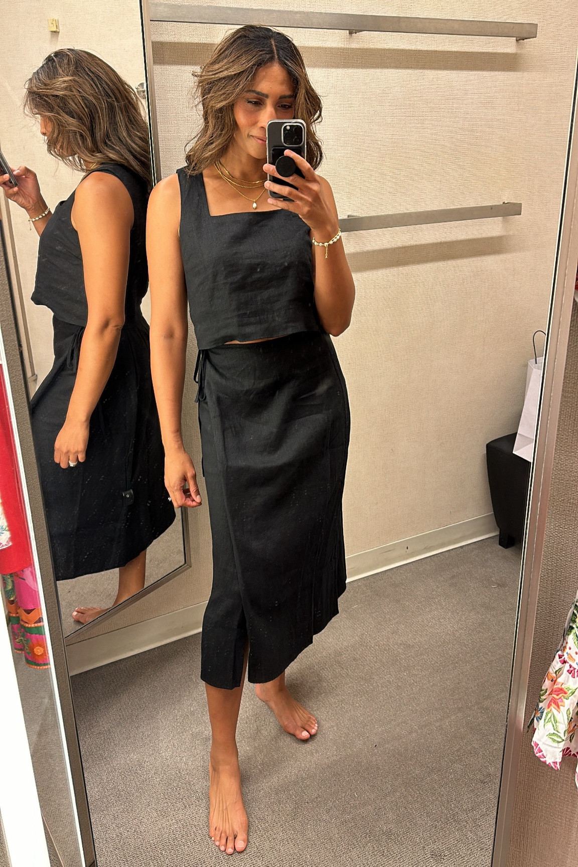 LINEN SET//wear together or as separates, these easy chic linen pieces will live in your closet forever and can be styled so many ways!! Both top and wrap skirt fit true to size.



#LTKTravel #LTKOver40 #LTKStyleTip