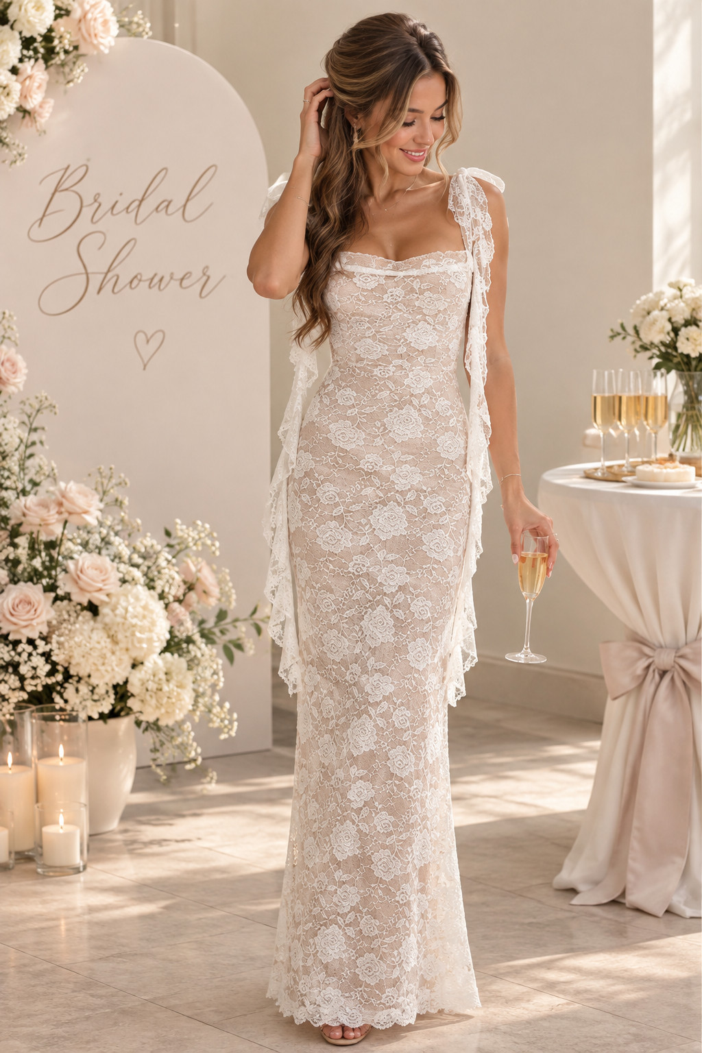 This white lace Amazon dress has the prettiest soft romantic vibe. The floral lace, fitted silhouette, and delicate draped details make it look so dreamy for a bridal shower. Pair it with nude heels, pearl earrings, and a soft glam look for an easy bride-to-be outfit.
#AmazonBridal #BridalShowerOutfit #WhiteLaceDress #BrideToBe #AmazonDressFinds #BridalFashion #BridalShowerStyle #WhiteDress #EngagedStyle #WeddingEvents 

 #LTKSeasonal #LTKU #LTKWedding
