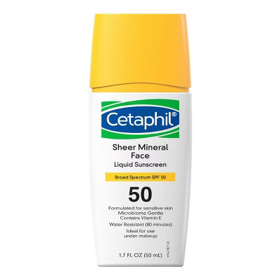 Cetaphil Sheer Mineral Face Liquid Drops - SPF 50 - 1.7 fl oz | Target