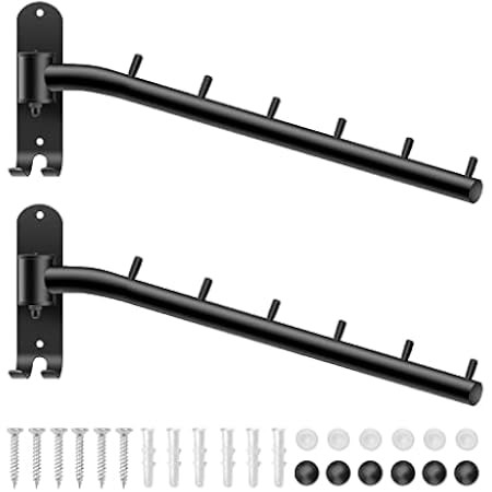 Sumnacon Stainless Steel Clothes Hanger Rack-Wall Mount Garment Hook with Swing Arm, Sturdy Coat Rob | Amazon (US)