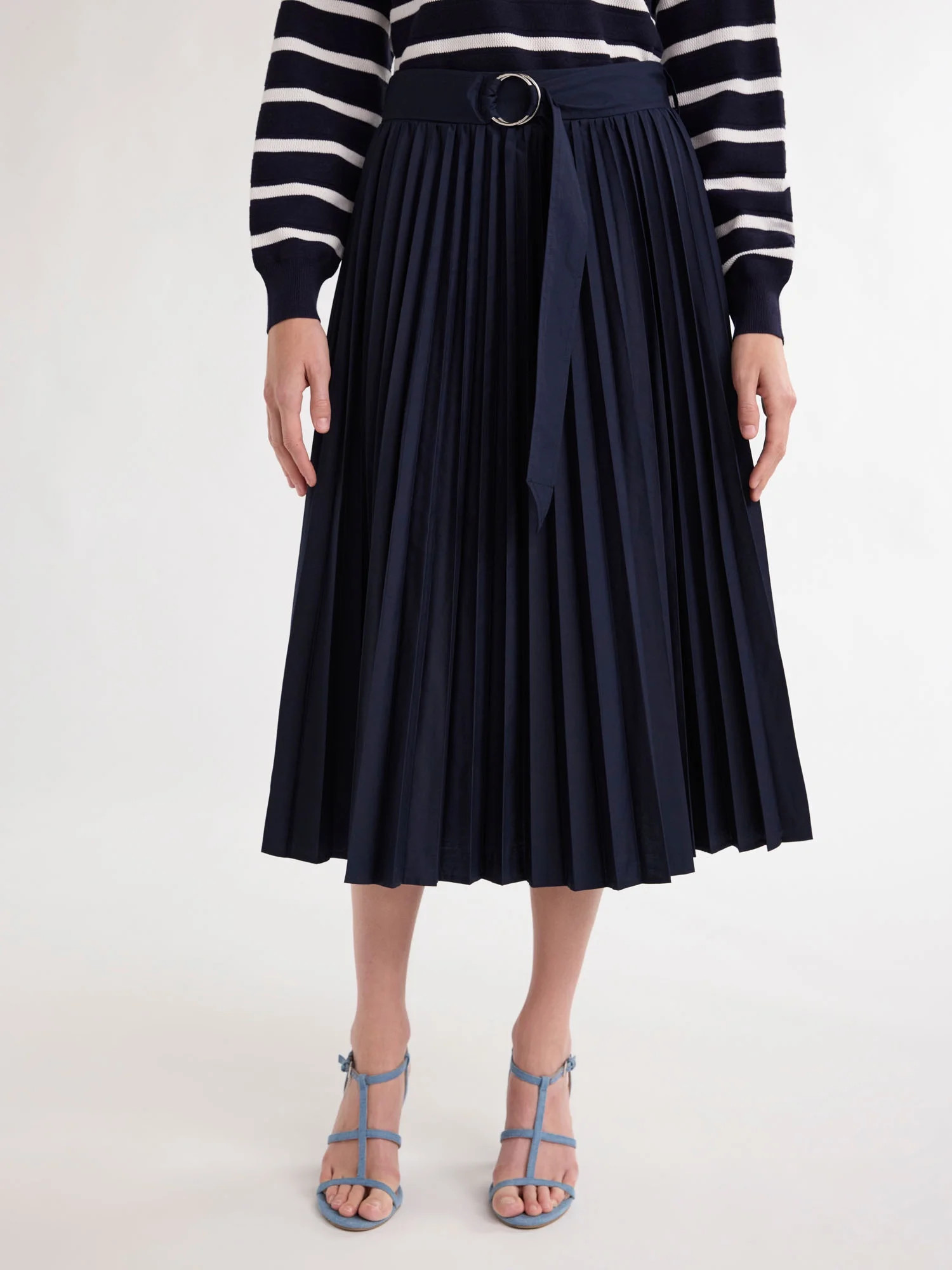 Free Assembly Women's and Women's Plus Sunburst Pleat Maxi Skirt, Sizes XS-4X | Walmart (US)