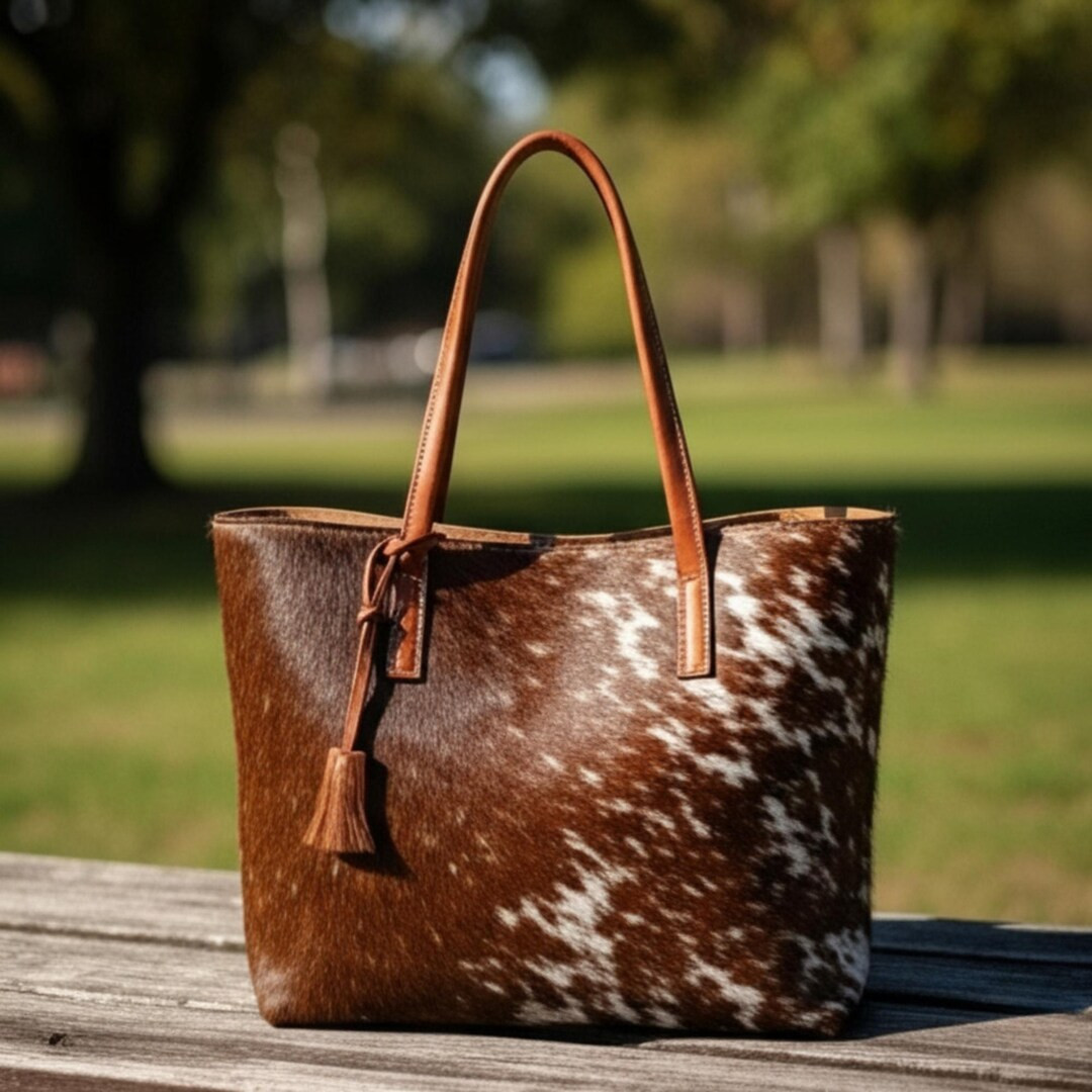 Cowhide Tote Bag Purse |Real Hair On Cowhide Leather Tote Bag | Western Cowhide Shoulder Bag | Ha... | Etsy (Global)