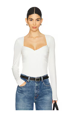 Lovers and Friends Mikka Bodysuit in White from Revolve.com | Revolve Clothing (Global)