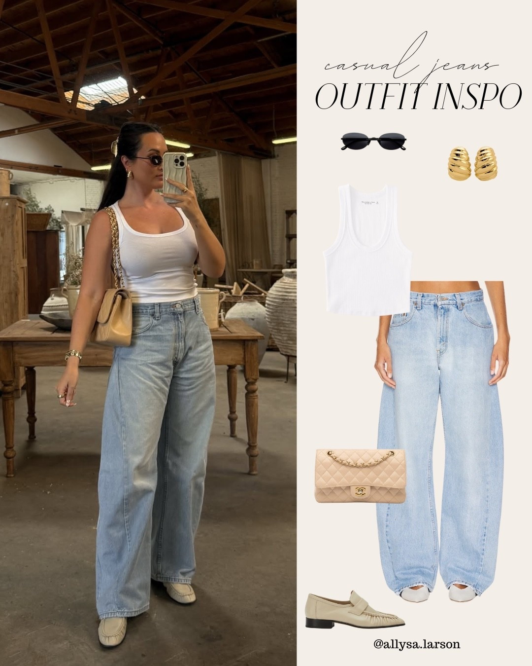 Causal summer outfit - obsessed with these barrel jeans 

#LTKStyleTip #LTKSeasonal #LTKShoeCrush