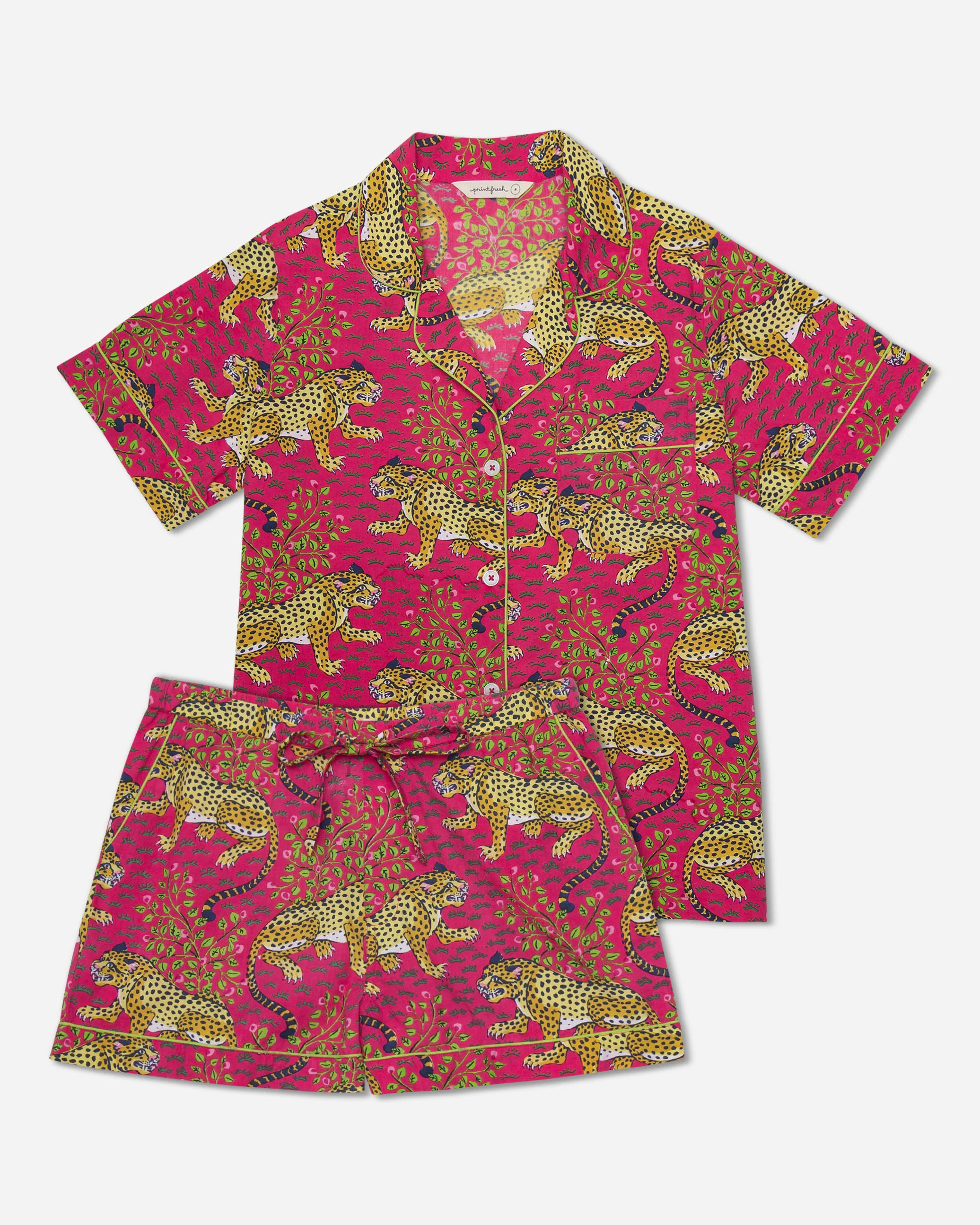 Bagheera - Short Sleep Set - Hot Pink | Printfresh