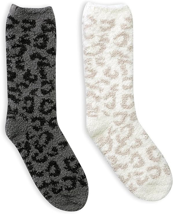 Barefoot Dreams CozyChic Women's Barefoot In The Wild Socks, Crew Socks | Amazon (US)