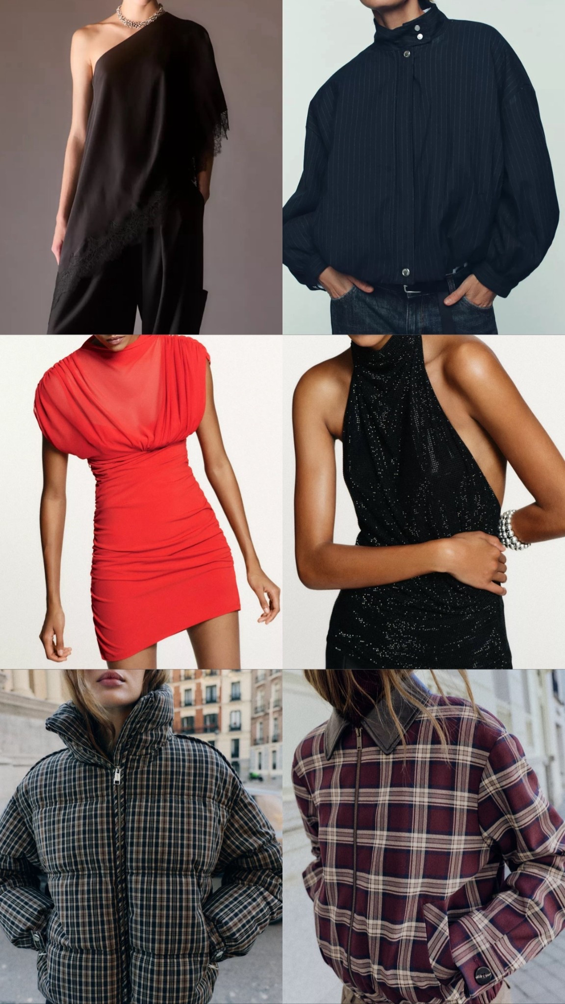 Zara. Zara new in. Jackets. Coats. Satin top. Lace top. Top. Dress. Mini dress. Halter neck top. Puffer coat  

#LTKstyletip #LTKuk #LTKwinter