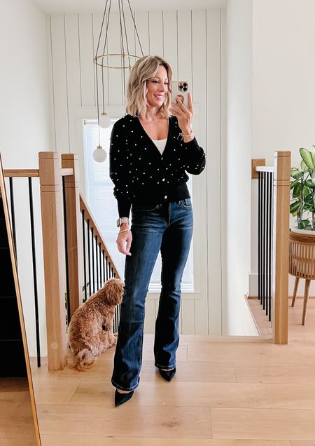 Walmart Fashion Find 

This cardigan is so cute! The faux diamond embellishments give just the right amount of bling! 

Cardigan Fit: TTS, wearing XS
Cardigan Fit: TTS, wearing XSJeans Fit: TTS, wearing O

#ad @walmartfashion #walmartfashion 

#LTKover40 #LTKshoecrush #LTKSeasonal