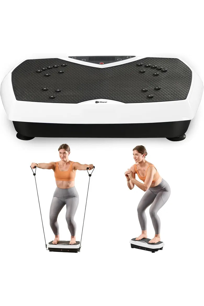 Lifepro Vibration Plate Exercise Machine Magnetic Acupoints Platform for Muscle Toning and Recovery in Black at Nordstrom | Nordstrom
