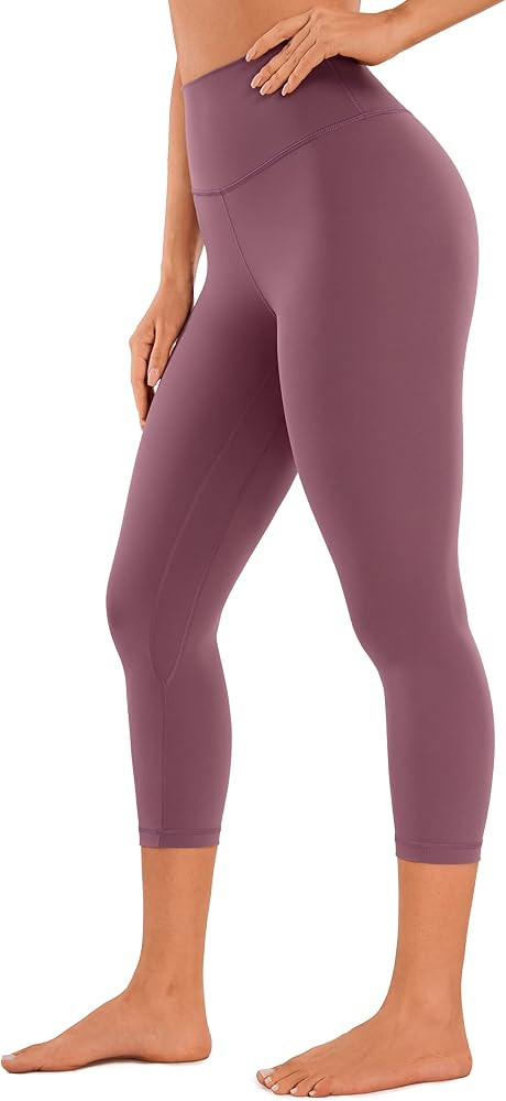 CRZ YOGA Womens Brushed Naked Feeling Workout Capri Leggings 17'' / 21'' / 23'' - High Waisted Tu... | Amazon (US)
