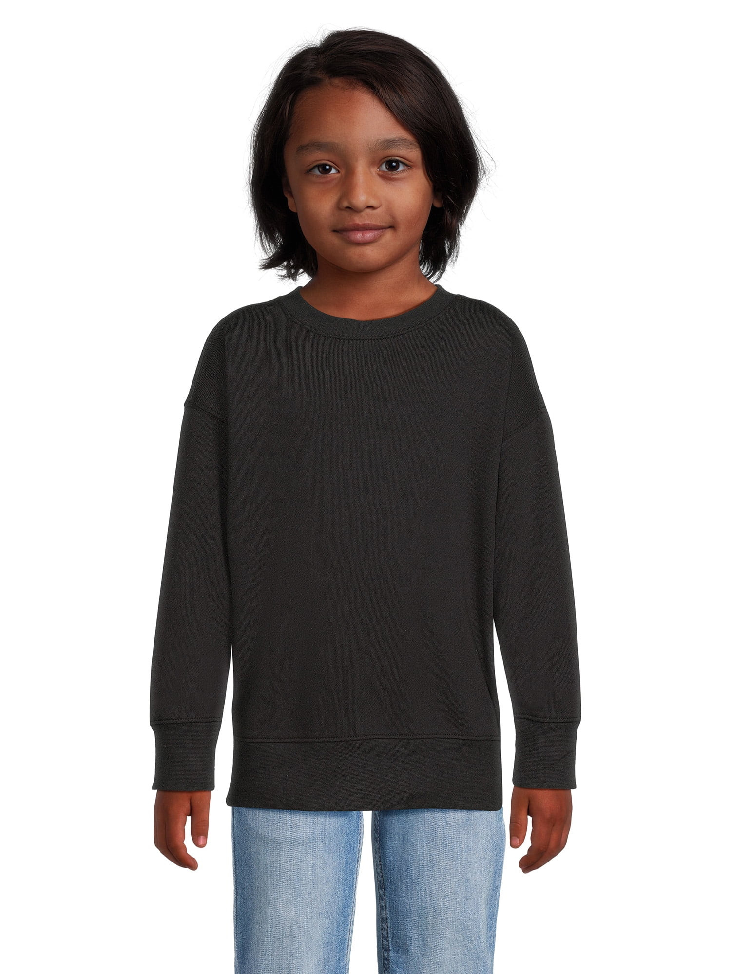 Athletic Works Boys Fleece Sweatshirt, Sizes 4-18 & Husky - Walmart.com | Walmart (US)