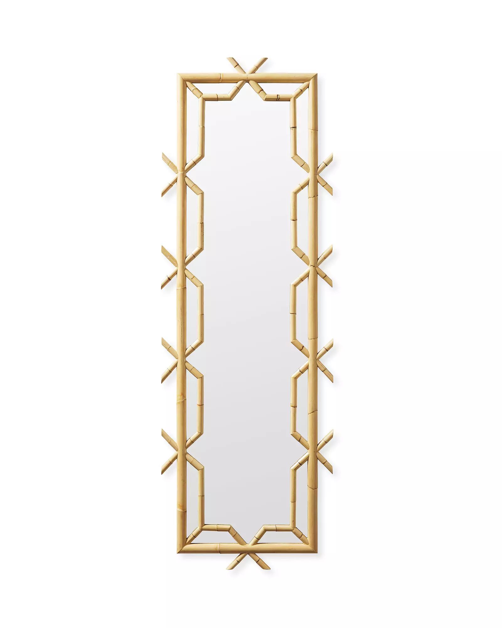 Lanai Tall Rattan Mirror | Serena and Lily