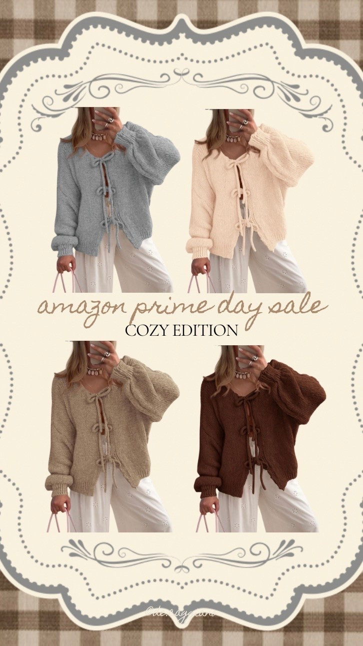 Amazon prime day sale : my favorite cozy sweater! Comes in so many colors! Love the bow ties

#LTKootd #LTKSeasonal #LTKSaleAlert