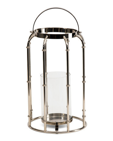 10x20 Cage Candle Holder With Glass Cover | TJ Maxx