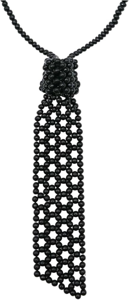 LJBFNN Pearls Neck Tie, Artificial Pearl Womens Ties Handmade Weaving Necklace Beaded Necktie for... | Amazon (US)