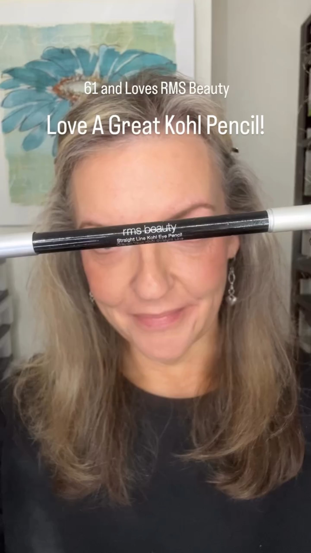 Classic kohl liner but make it mature skin friendly✨ The @rmsbeauty Straight Line Kohl Eye Pencil is rich, creamy, and perfect for makeup over 50 and over 60. It glides on without tugging, blends easily with the sponge tip, and is packed with nourishing mango oil. Quick, easy eye makeup for aging eyes. 🖤

#matureskinmakeup #makeupover50 #cleanbeauty

#LTKgrwm #LTKBeauty #LTKOver40