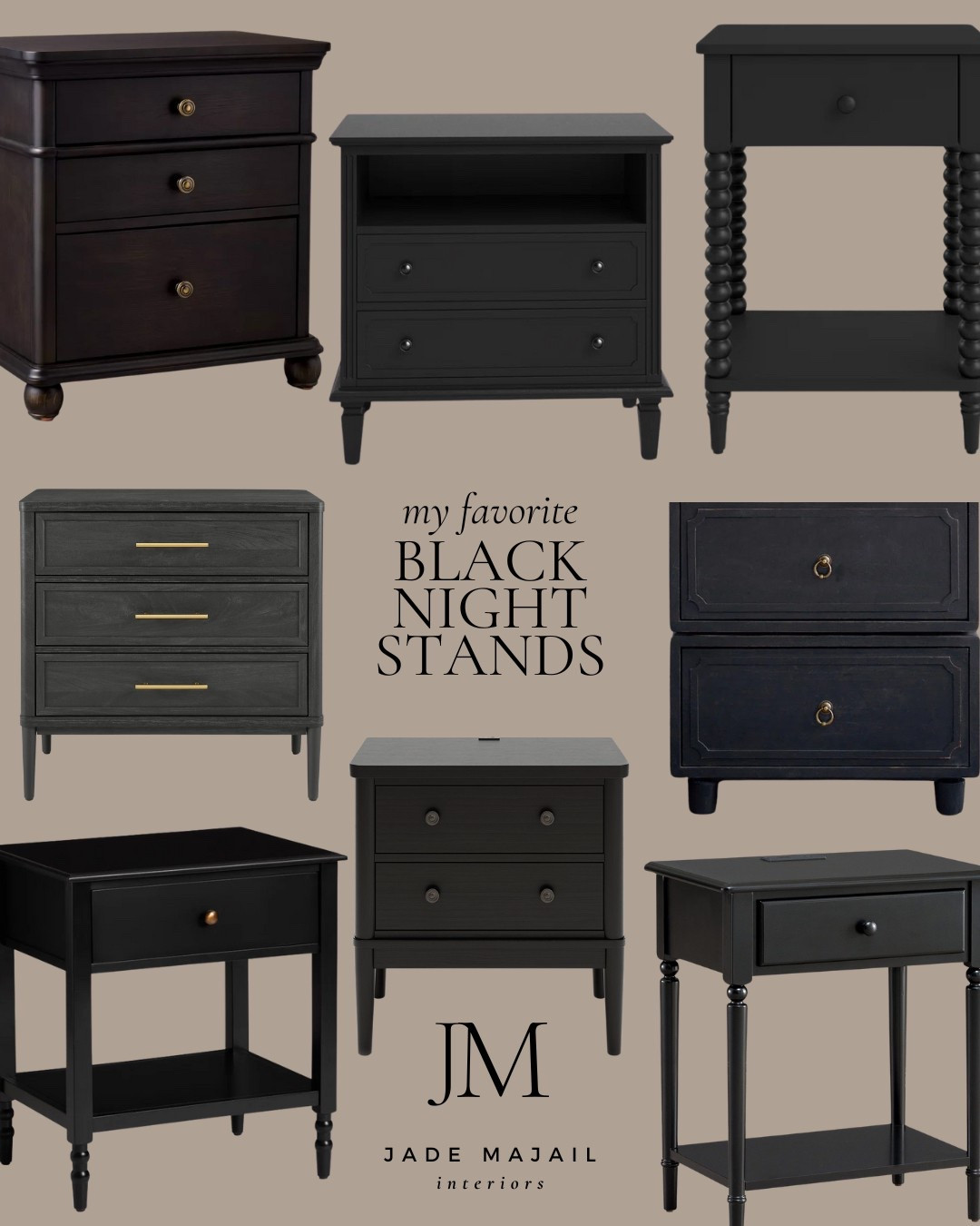 My favorite AFFORDABLE black night stands 😍

Bedroom furniture, transitional style home decor and accents, bedding, dresser, side table

#LTKHome