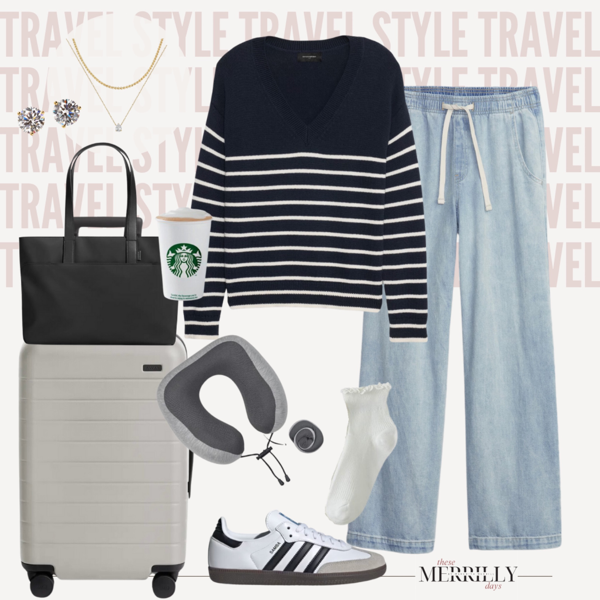 Comfy travel
Outfit that isn’t leggings / spring travel outfit 

#LTKShoeCrush #LTKItBag #LTKTravel