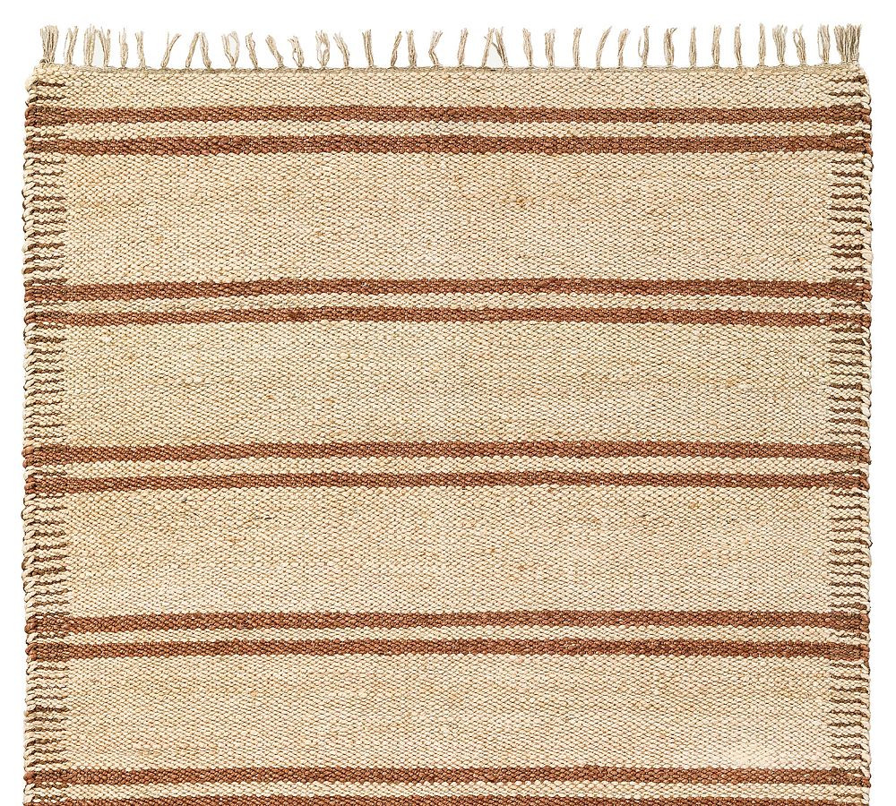 Rory Stripe Jute Rug | Pottery Barn (US)