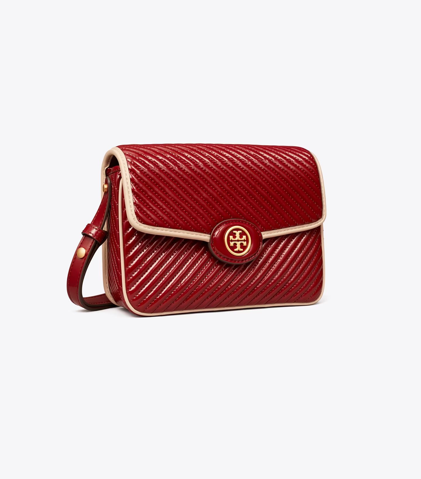 Robinson Patent Quilted Shoulder Bag: Women's Designer Shoulder Bags | Tory Burch | Tory Burch (US)