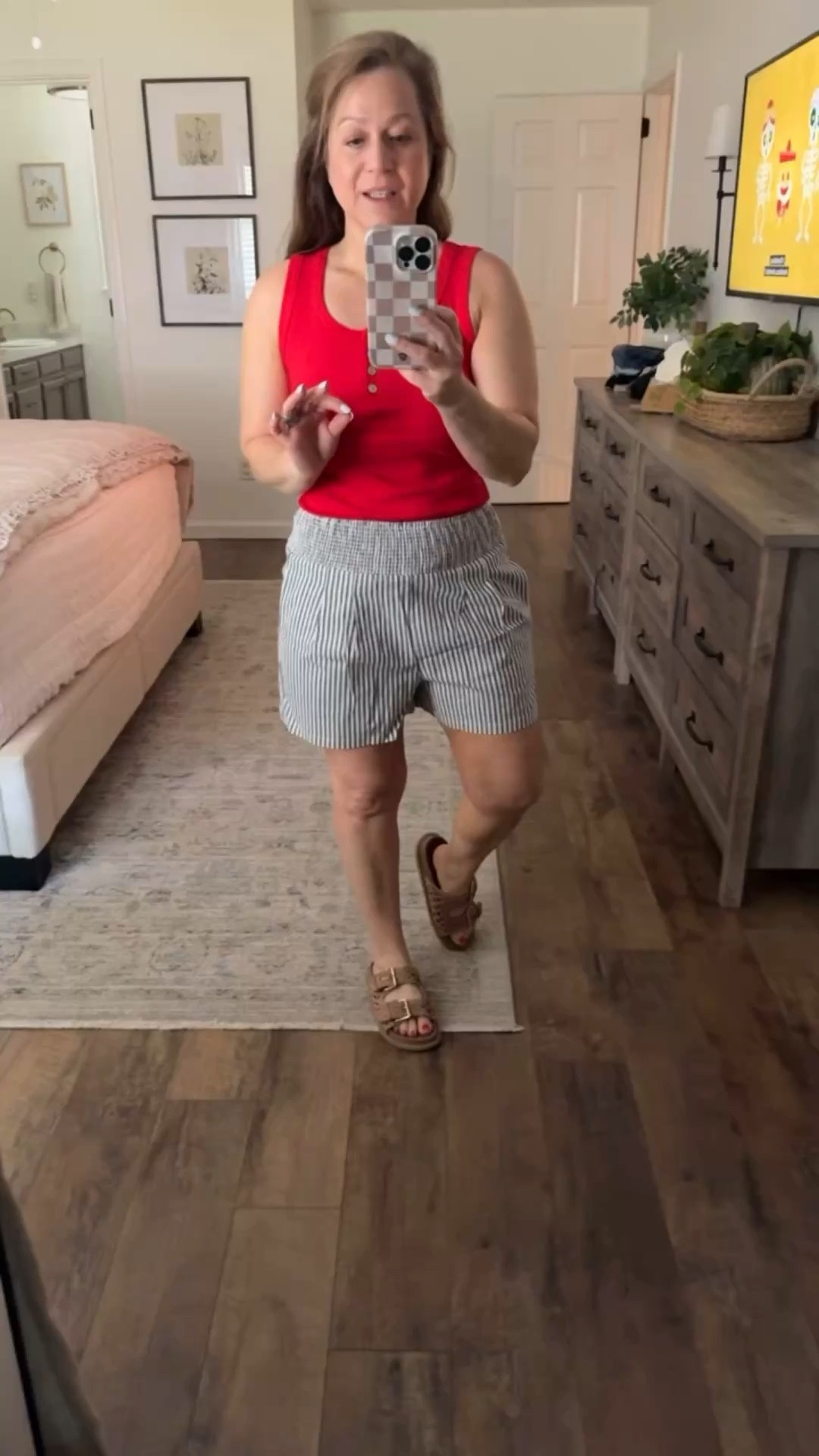 Casual summer outfit

I am in small in tank and I sized up to a medium in Shorts (shorts have no stretch)

#LTKootd #LTKSeasonal #LTKPetite