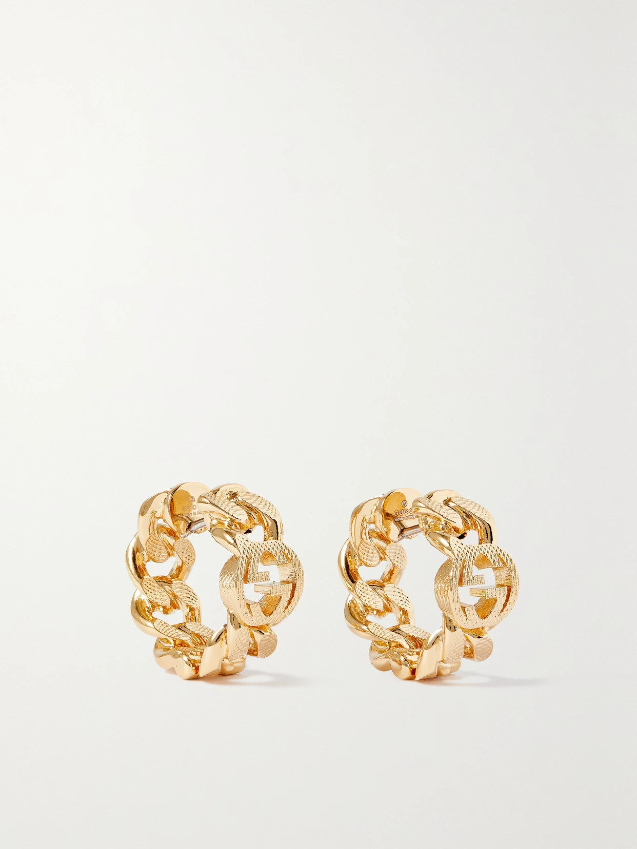 Gucci - Gold-tone Hoop Earrings - One size | NET-A-PORTER APAC